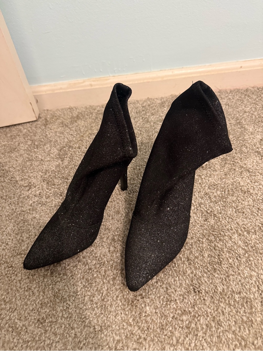Sparkly Black Boots